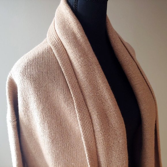[SOLD] Babaton Thackeray Sweater Cardigan Coatigan Constant Camel - Picture 7 of 16